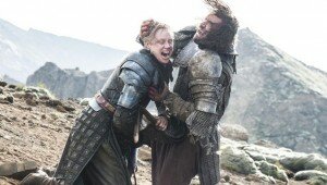 Brienne and the Hound in Game of Thrones Season 4