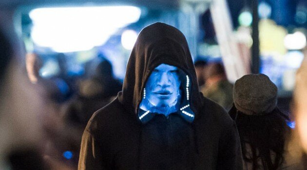 Jamie Foxx as Electro in "The Amazing Spider-Man 2"
