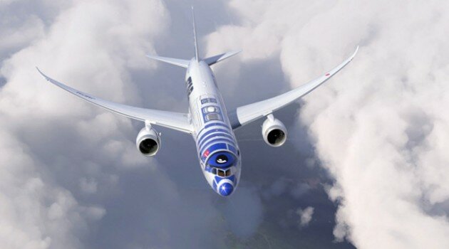 Star Wars themed airplane